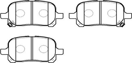 HSB Gold HP5005 - Brake Pad Set, disc brake autospares.lv