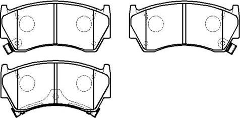 HSB Gold HP5014 - Brake Pad Set, disc brake autospares.lv