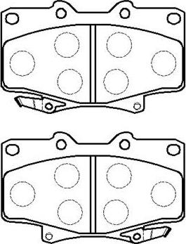 BOSCH 986505904 - Brake Pad Set, disc brake autospares.lv