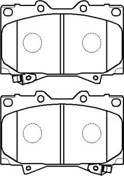 DEXWAL MOBIDEX MBF015849 - Brake Pad Set, disc brake autospares.lv