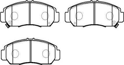 HSB Gold HP5085 - Brake Pad Set, disc brake autospares.lv