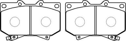 HSB Gold HP5087 - Brake Pad Set, disc brake autospares.lv