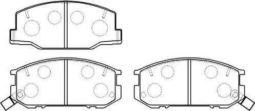 HSB Gold HP5038 - Brake Pad Set, disc brake autospares.lv