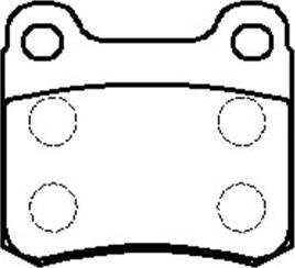OEMparts 1605723 - Brake Pad Set, disc brake autospares.lv