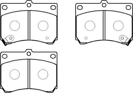 HSB Gold HP5025 - Brake Pad Set, disc brake autospares.lv