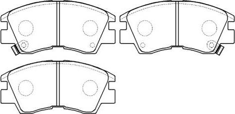 HSB Gold HP5022 - Brake Pad Set, disc brake autospares.lv