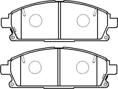 Patron PBP1263 - Brake Pad Set, disc brake autospares.lv