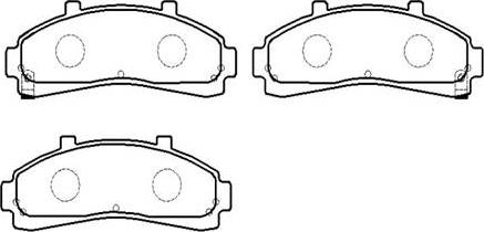 HSB Gold HP5076 - Brake Pad Set, disc brake autospares.lv