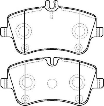 HSB Gold HP5191 - Brake Pad Set, disc brake autospares.lv