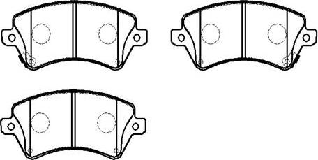 HSB Gold HP5145 - Brake Pad Set, disc brake autospares.lv