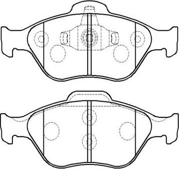 Triscan 1100-F03A150018 - Brake Pad Set, disc brake autospares.lv