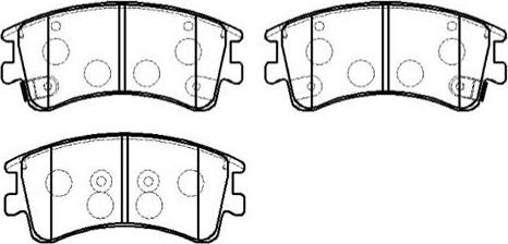 HSB Gold HP5141 - Brake Pad Set, disc brake autospares.lv