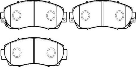 HSB Gold HP5169 - Brake Pad Set, disc brake autospares.lv