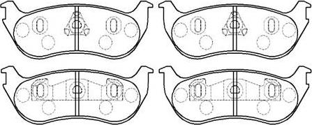 HSB Gold HP5160 - Brake Pad Set, disc brake autospares.lv