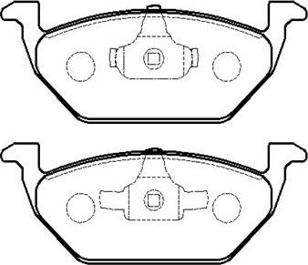 HSB Gold HP5168 - Brake Pad Set, disc brake autospares.lv