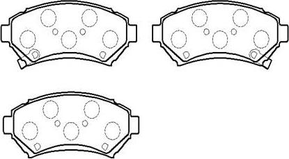 HSB Gold HP5113 - Brake Pad Set, disc brake autospares.lv