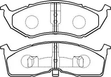 Austin 5011743AA - Brake Pad Set, disc brake autospares.lv