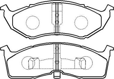 HSB Gold HP5112 - Brake Pad Set, disc brake autospares.lv