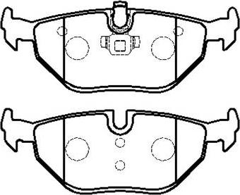 HSB Gold HP5184 - Brake Pad Set, disc brake autospares.lv