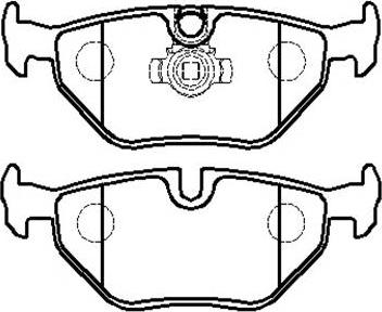 HELLA T1104 - Brake Pad Set, disc brake autospares.lv