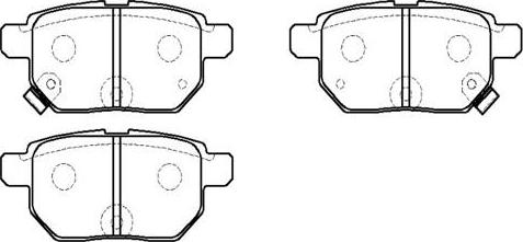 HSB Gold HP5181 - Brake Pad Set, disc brake autospares.lv