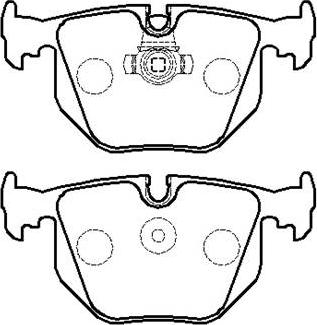 HSB Gold HP5188 - Brake Pad Set, disc brake autospares.lv