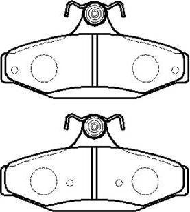 HSB Gold HP5131 - Brake Pad Set, disc brake autospares.lv