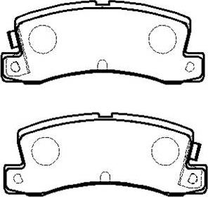 HSB Gold HP5121 - Brake Pad Set, disc brake autospares.lv