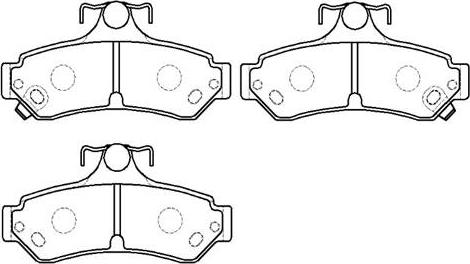 HSB Gold HP5244 - Brake Pad Set, disc brake autospares.lv