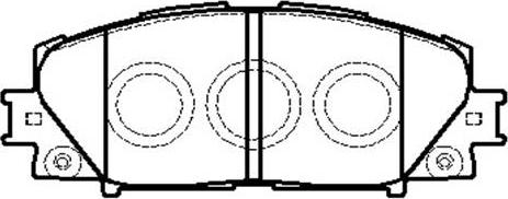 HSB Gold HP5245 - Brake Pad Set, disc brake autospares.lv