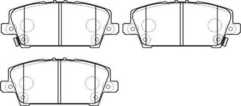 HSB Gold HP5269 - Brake Pad Set, disc brake autospares.lv