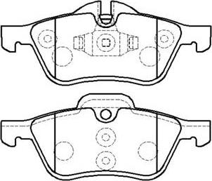 HSB Gold HP5260 - Brake Pad Set, disc brake autospares.lv