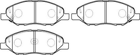 HSB Gold HP5267 - Brake Pad Set, disc brake autospares.lv