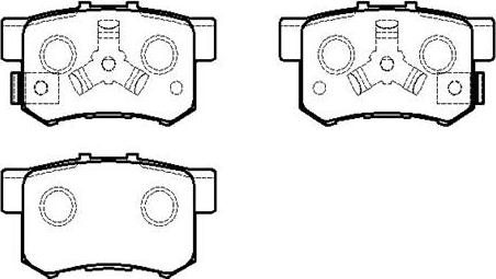 HSB Gold HP5209 - Brake Pad Set, disc brake autospares.lv