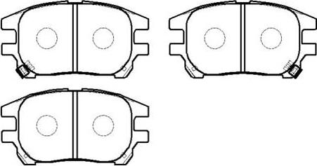 HSB Gold HP5204 - Brake Pad Set, disc brake autospares.lv