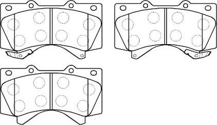 HSB Gold HP5213 - Brake Pad Set, disc brake autospares.lv