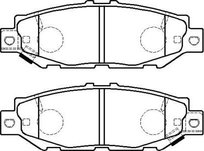 HSB Gold HP5217 - Brake Pad Set, disc brake autospares.lv