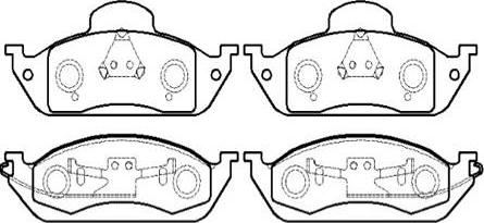 HSB Gold HP5235 - Brake Pad Set, disc brake autospares.lv