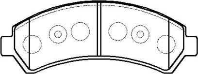 HSB Gold HP5232 - Brake Pad Set, disc brake autospares.lv