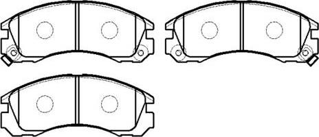 HSB Gold HP5229 - Brake Pad Set, disc brake autospares.lv