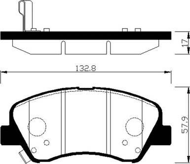 HSB Gold HP0047 - Brake Pad Set, disc brake autospares.lv