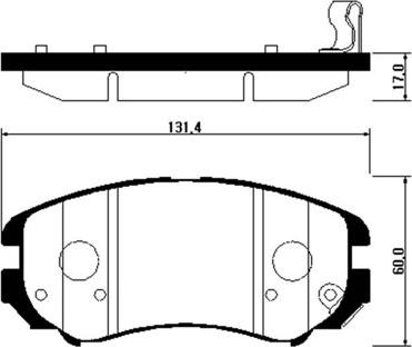 HSB Gold HP0009 - Brake Pad Set, disc brake autospares.lv