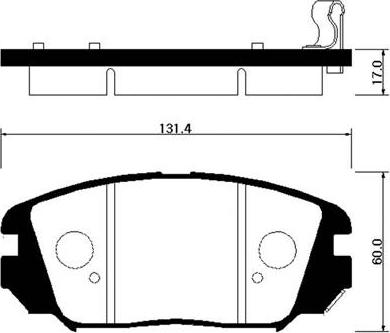 HSB Gold HP0031 - Brake Pad Set, disc brake autospares.lv