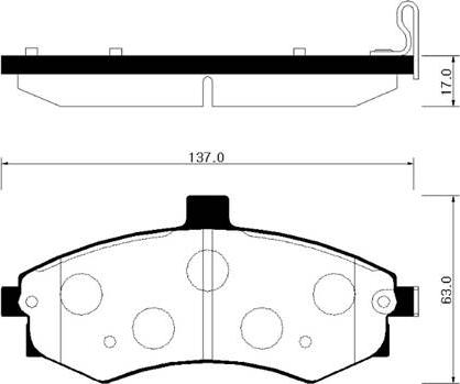 HSB Gold HP0027 - Brake Pad Set, disc brake autospares.lv