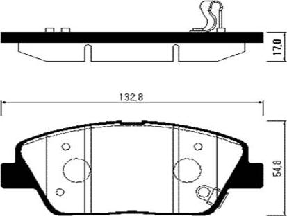 HSB Gold HP1044 - Brake Pad Set, disc brake autospares.lv