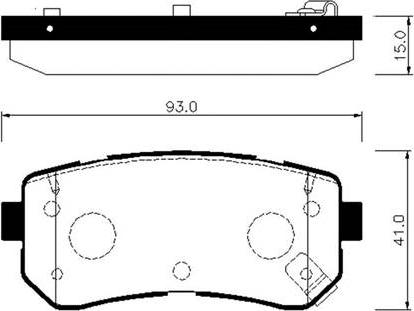 HSB Gold HP1048 - Brake Pad Set, disc brake autospares.lv