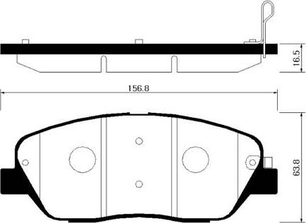 Meyle MBP0582 - Brake Pad Set, disc brake autospares.lv