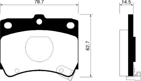 Triscan 0 986 493 550 - Brake Pad Set, disc brake autospares.lv
