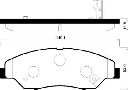 Samko 05P1053 - Brake Pad Set, disc brake autospares.lv