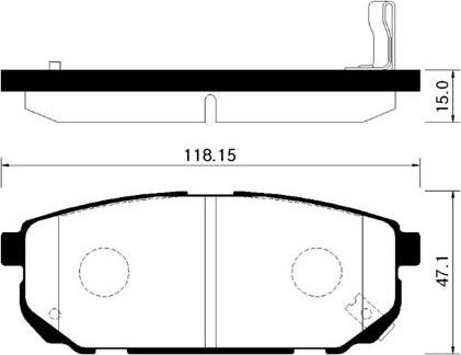 NK 1501223509 - Brake Pad Set, disc brake autospares.lv